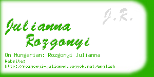 julianna rozgonyi business card